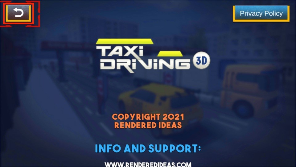 Taxi Driving 3D game for firestick