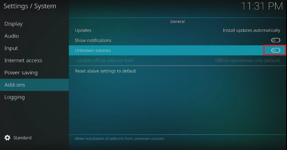enable unknown sources