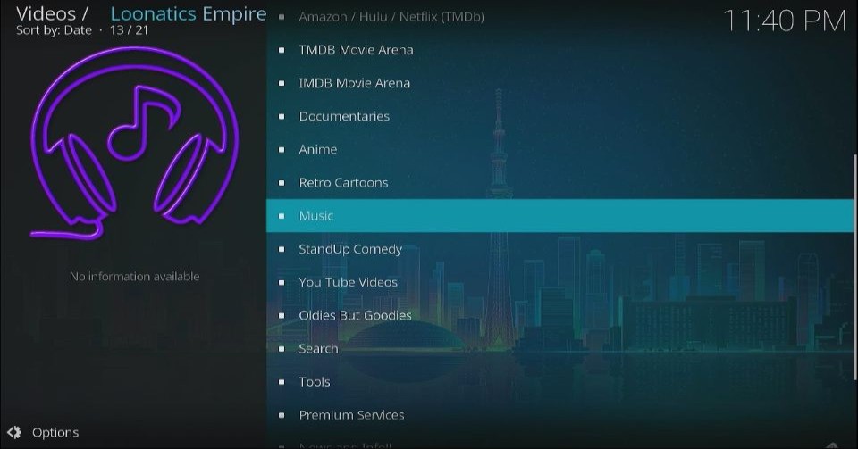 video categories of LooNatics Empire