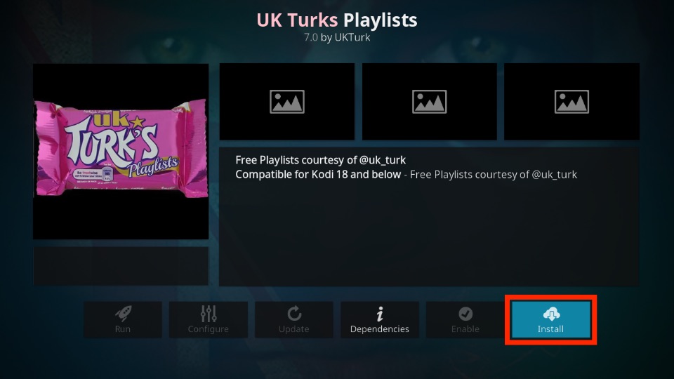how to install uk turks kodi addon