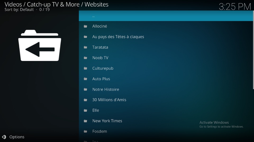 Kodi addon catch up on TV and more 