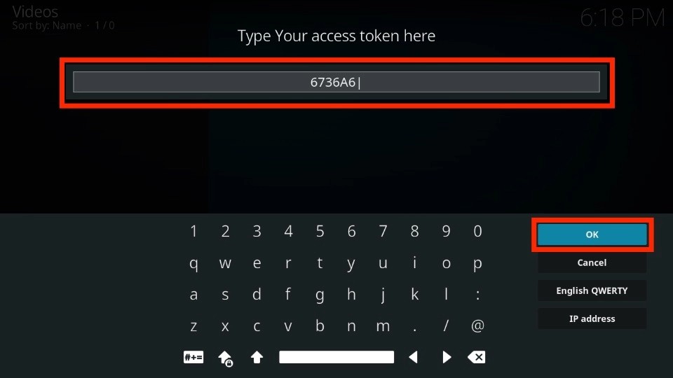 click on ok button
