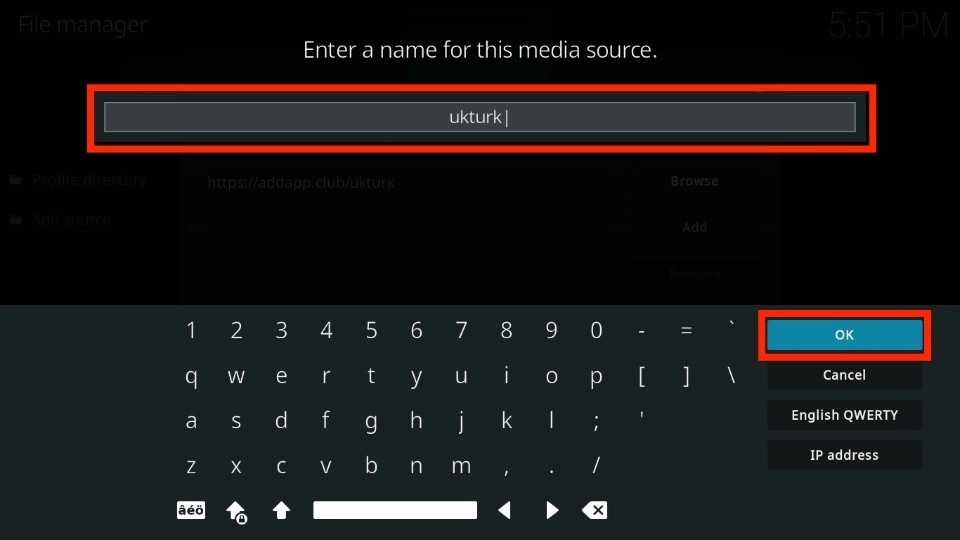 click on ok button