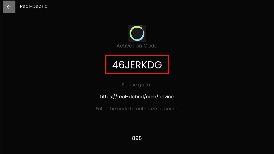 real debrid authorization code