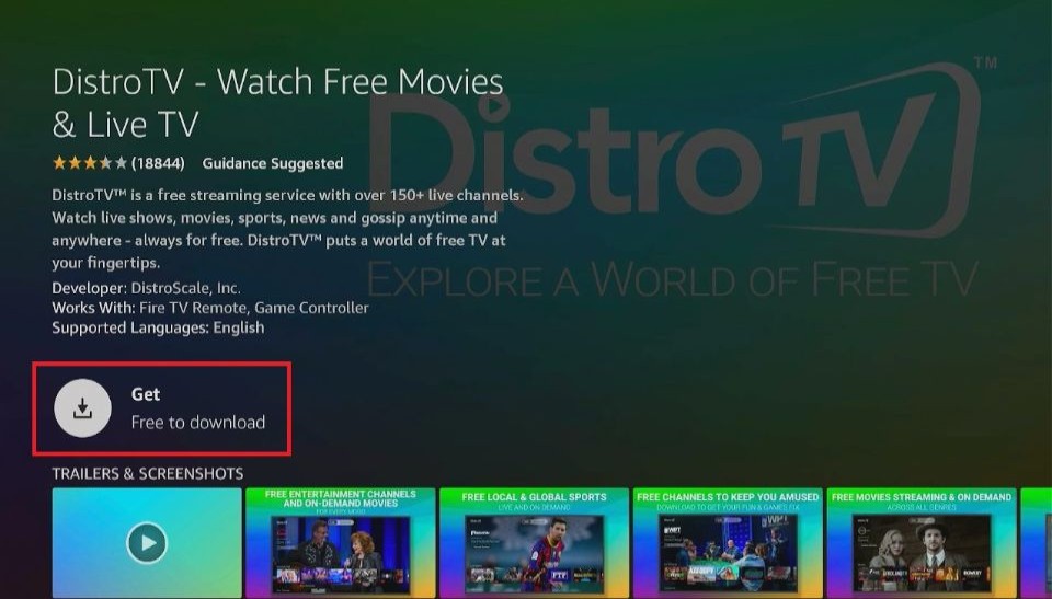 how to get distro tv on firestick