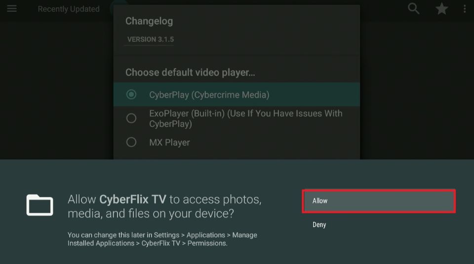 cyberflix tv firestick