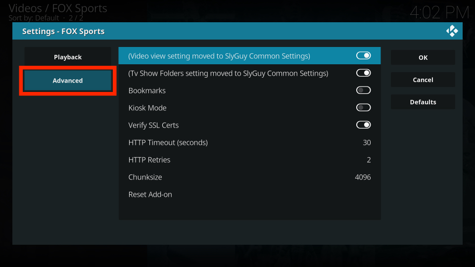 how to install fox sports kodi addon