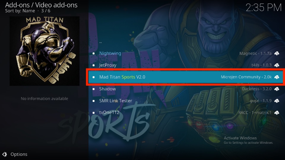 Open Mad Titan Sports V2.0