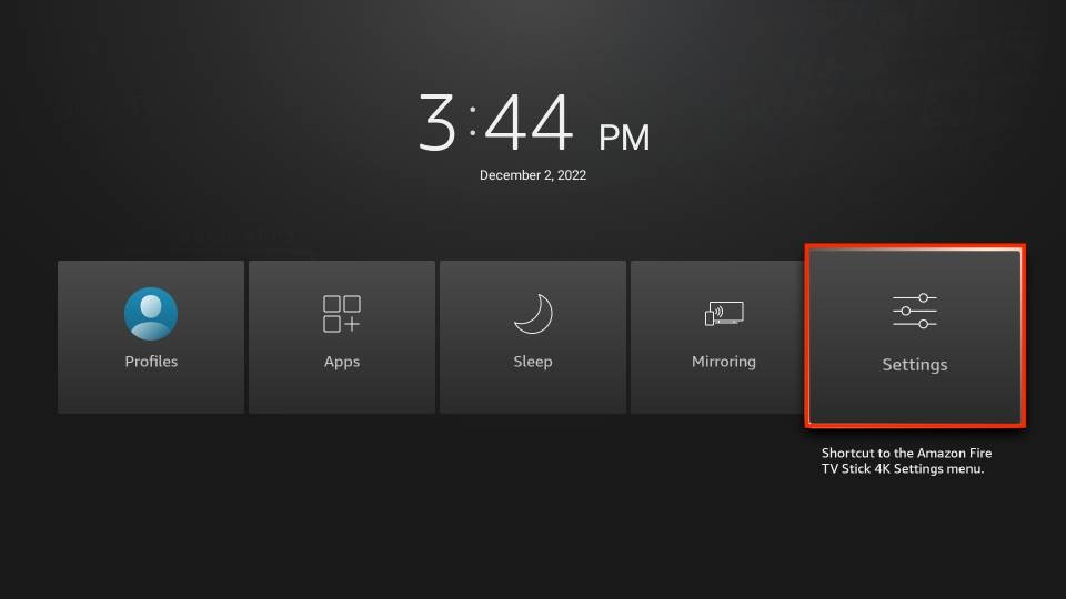 firestick settings