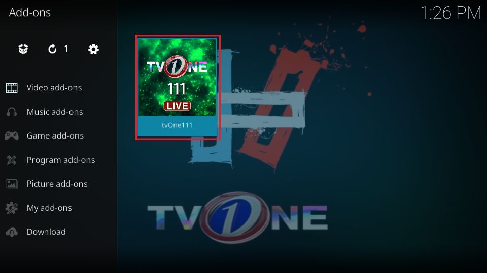 open tvOne111