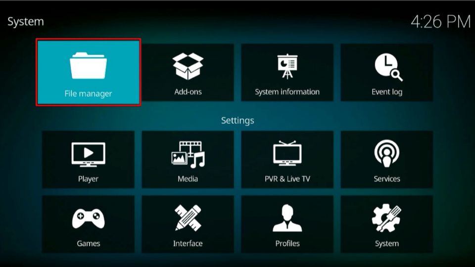 kodi file manager