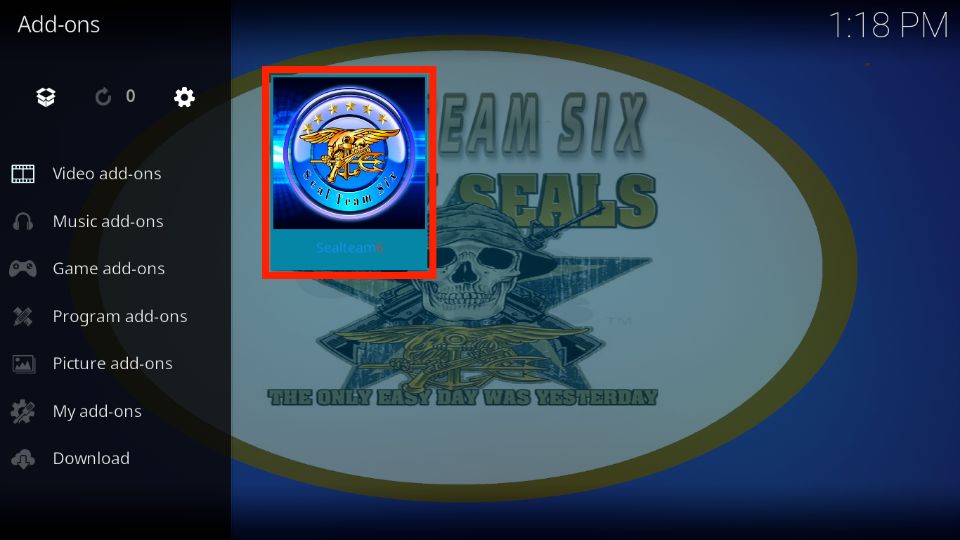 sealteam6 addon for kodi