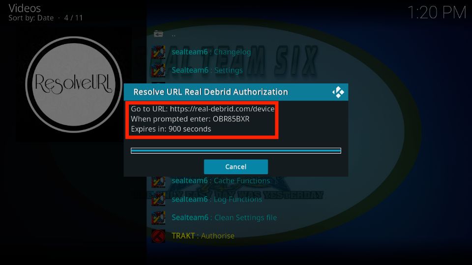 real debrid authorization code