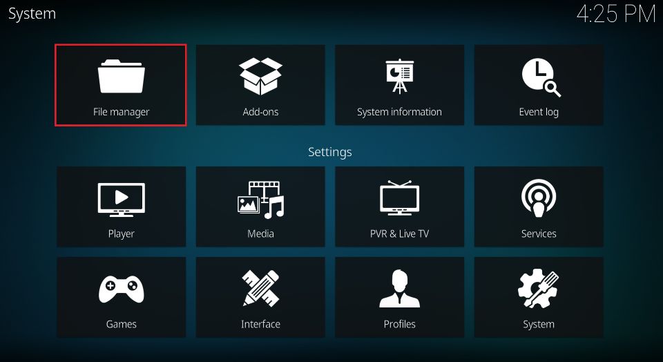 kodi file manager