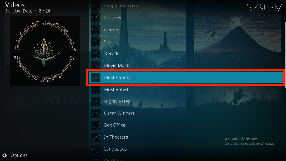 open the Most Popular folder