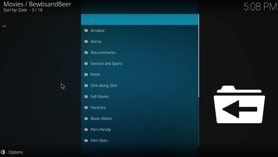 Bewbsandbeer Kodi Addon guide