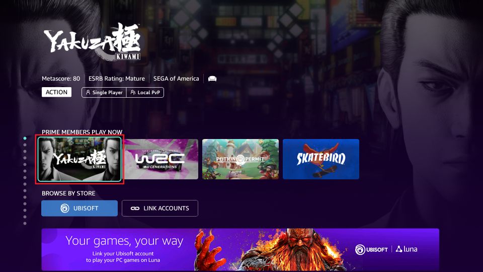 PRIME MEMBERS PLAY NOW