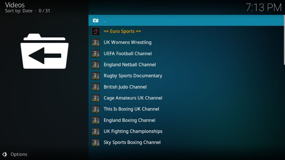 how to install sportz kodi addon