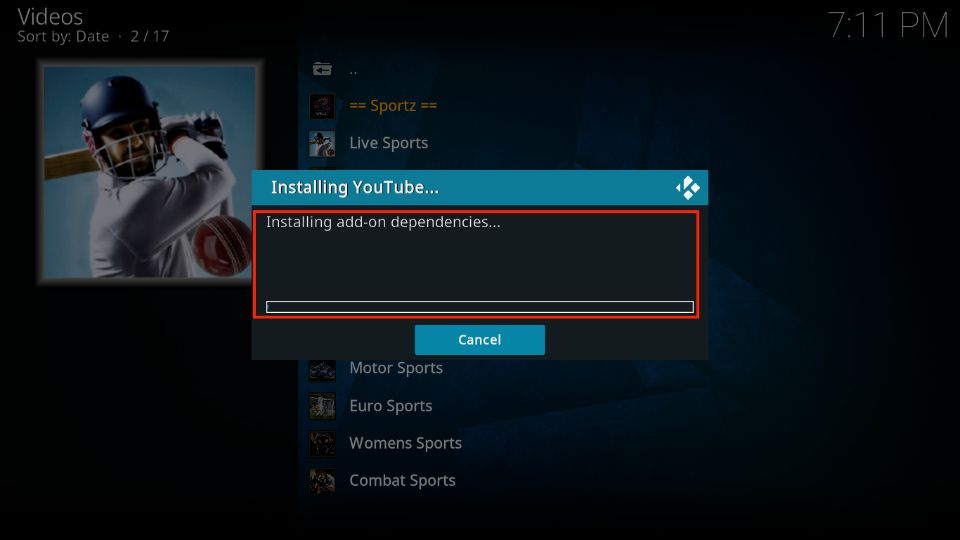 sportz kodi addon guide