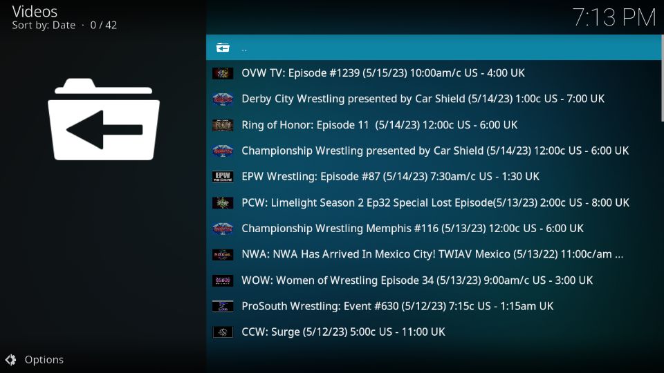 latest wrestling events