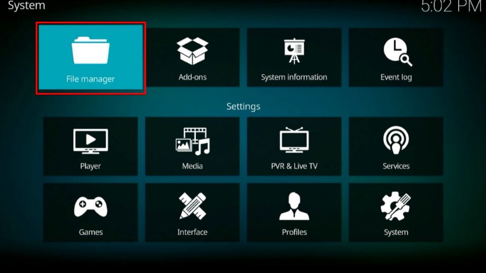 kodi file manager