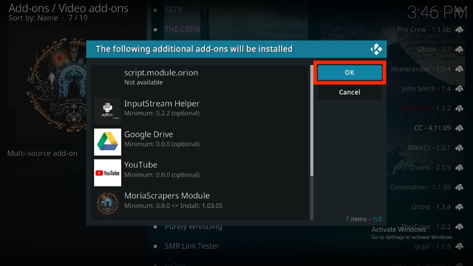 How to Install Moria Kodi Addon