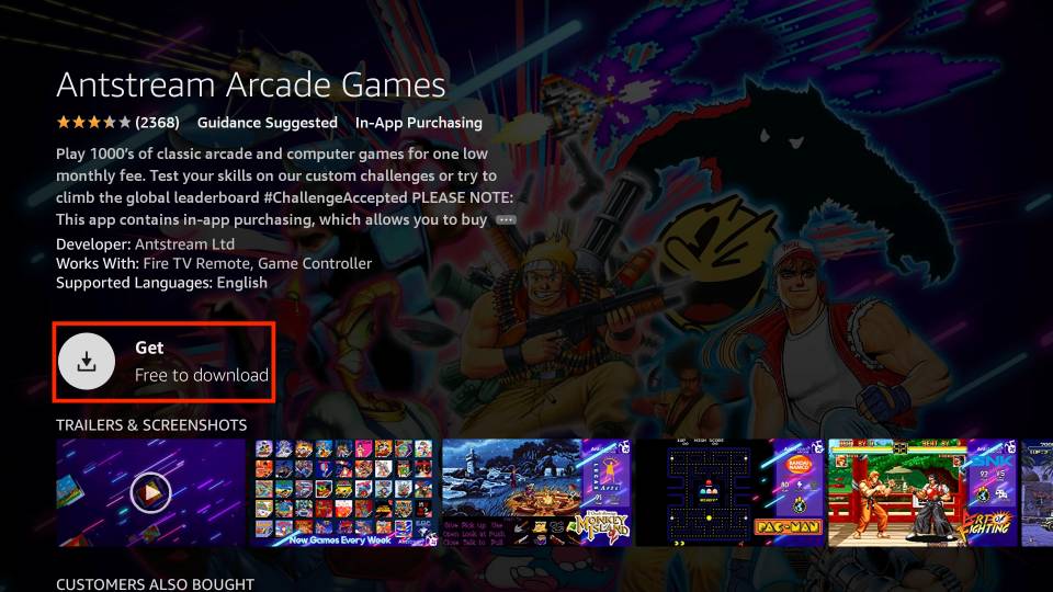 how to download antstream on firestick