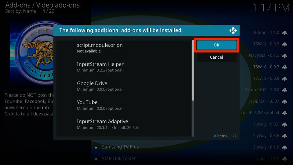 additional addons