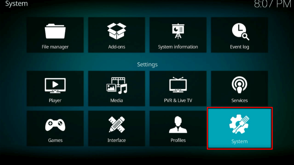 kodi system