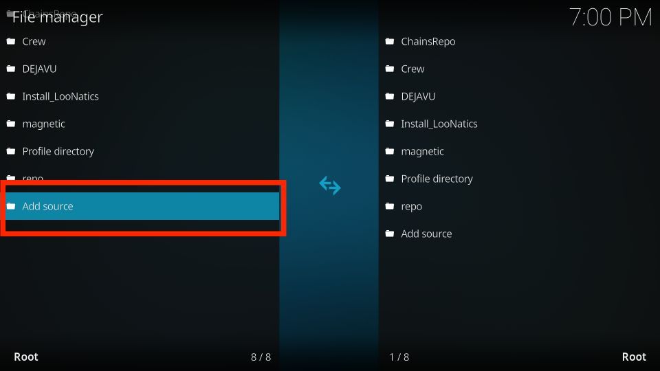 select add source