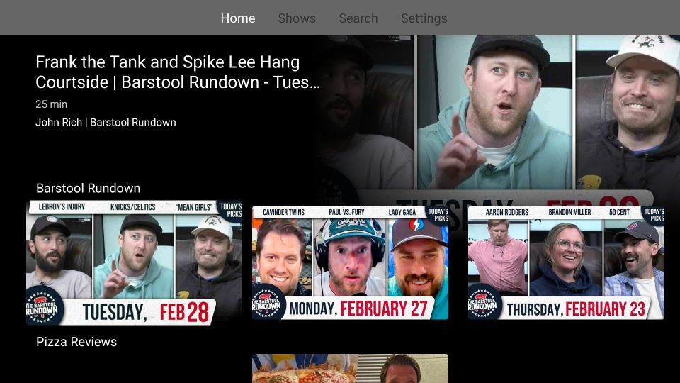 barstool sports on firestick