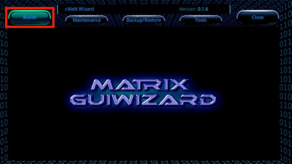 select Builds menu 