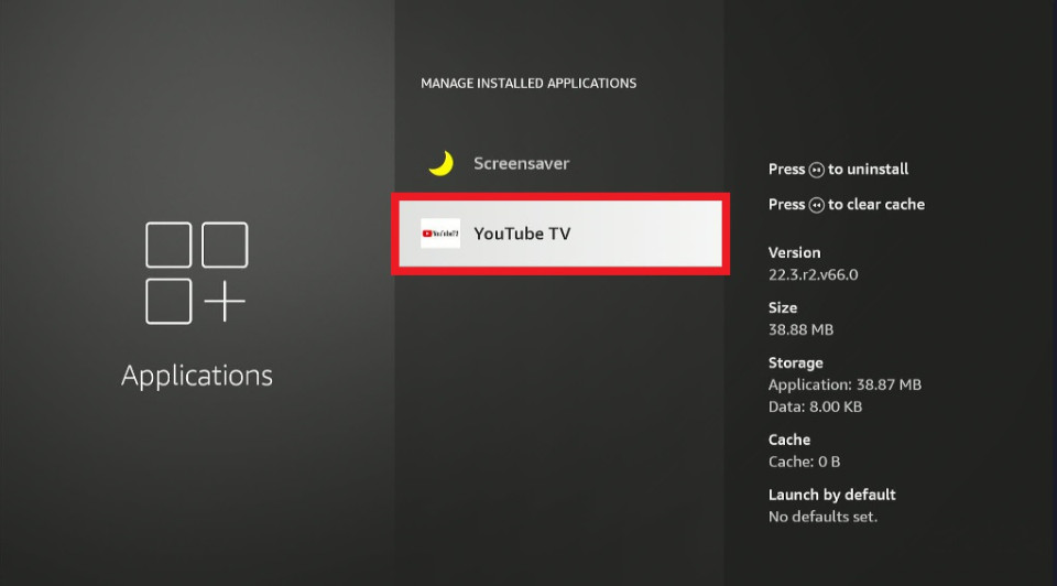 Click on YouTube TV