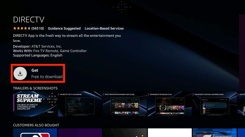 how to get directv on firestick
