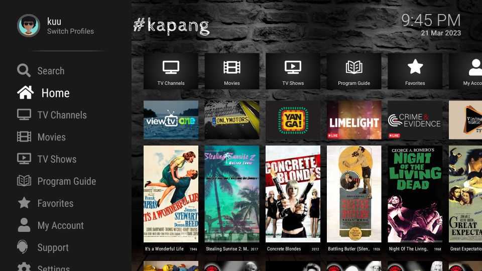 kapang tv homepage