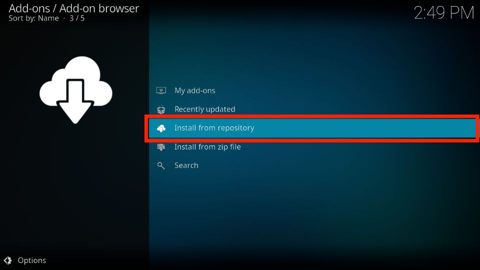 install from repository