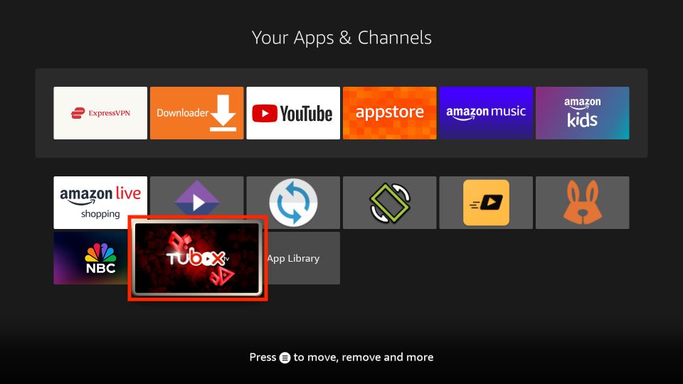 tubox tv on firestick