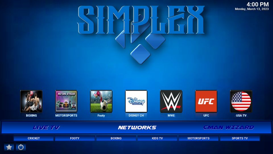 select networks section