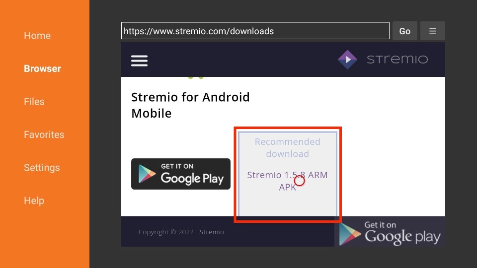 stremio app