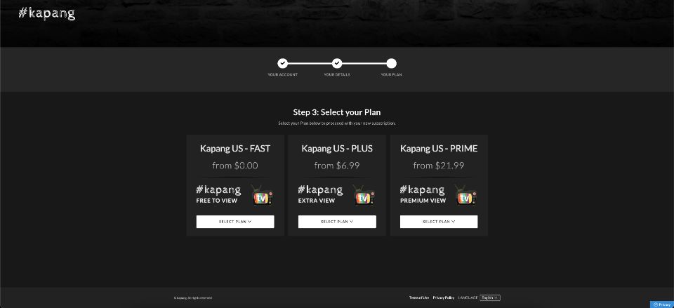 select subscription plan 