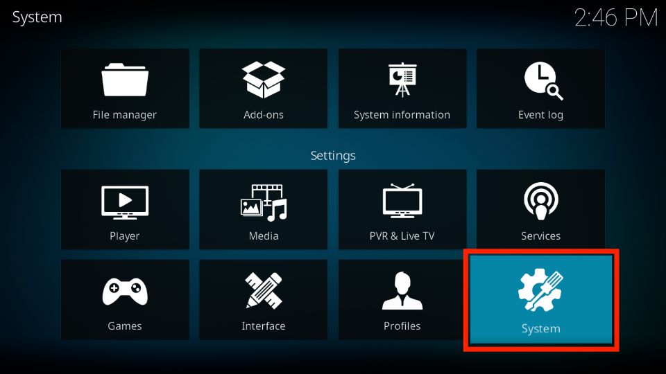 kodi-system