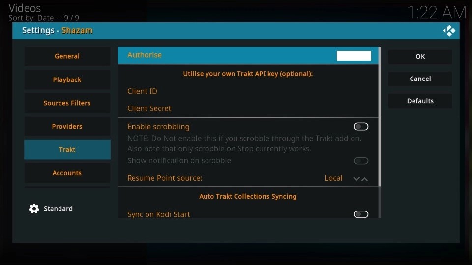 how to install shazam kodi addon