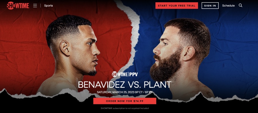 Stream Plant vs. Benavidez online