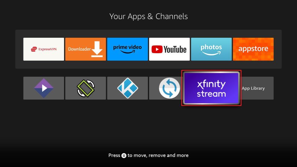 xfinity tv app fire tv 