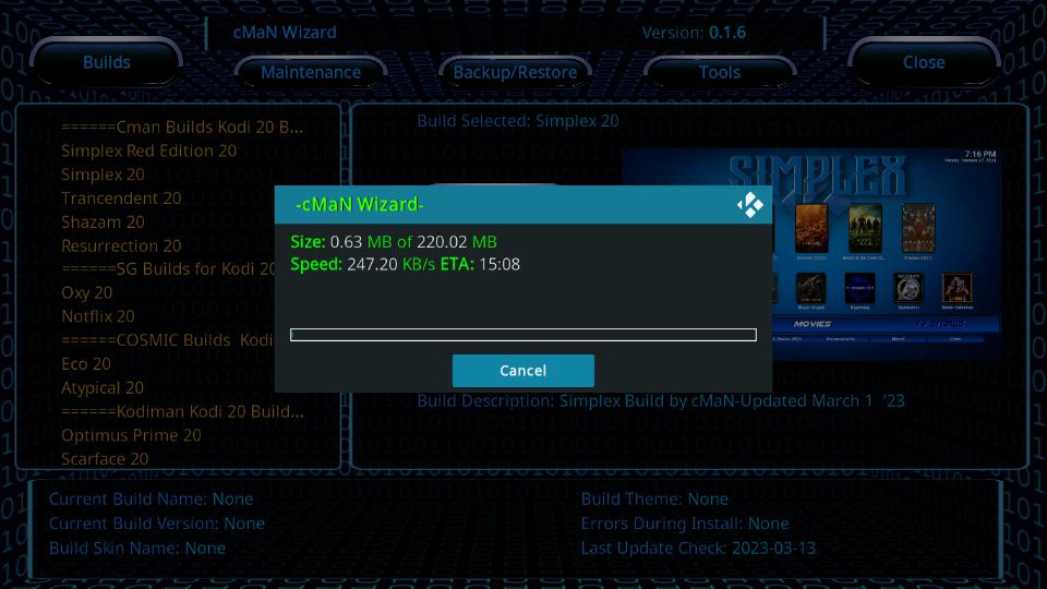 kodi build simplex