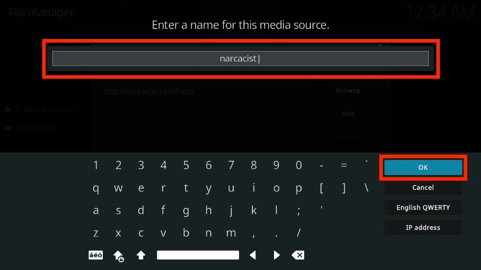 enter media source name