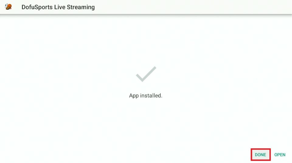 click on done button
