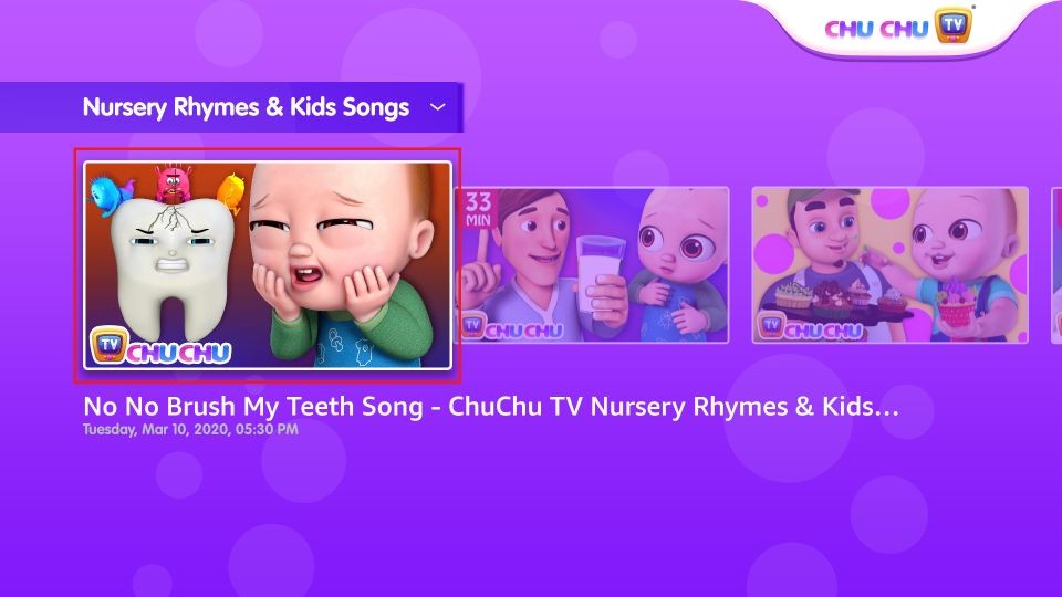 Nursery Rhymes Apps on FireStick