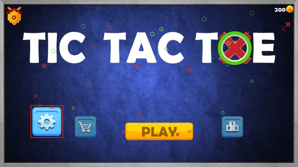 setting icon tic tac toe