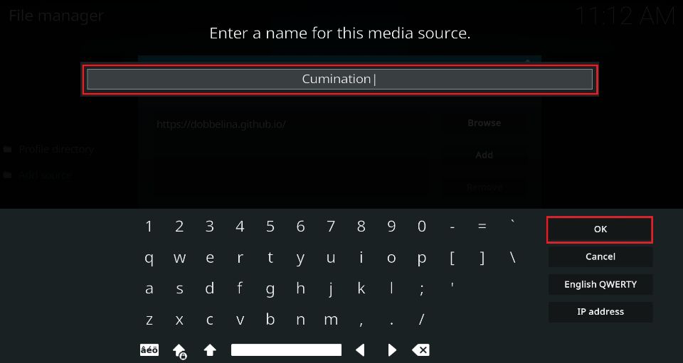 enter media source name